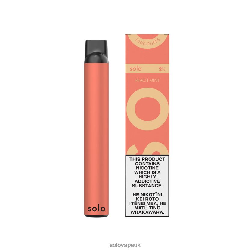 Solo Disposable Vape Peach Mint 84T2846 | Solo Disposable Vape Near Me